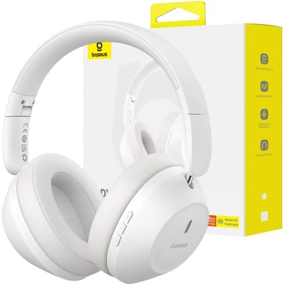 Baseus Bass 30 Max - Draadloze Over-Ear Koptelefoon - Bluetooth 5.3 - Wit