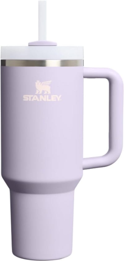 Stanley Quencher H2.0 Flowstate Tumbler 1.2L (Purple Dust) - RVS - Lekvrije Thermosbeker met Rietje & Handvat – Geïsoleerd RVS – BPA-vrij - Drinkfles Waterfles