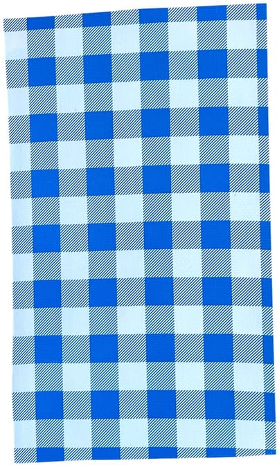 Atelier Du Baj Grande Pepita Aqua Mexicaans Tafelzeil - 250 x 120 cm