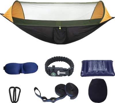 Camping Hangmat met Mosquitonetting - Draagbare Reishangmat - Hangmat Tent voor Buiten - Hiking - Kamperen - Backpacken - Reizen - Insectenwerend