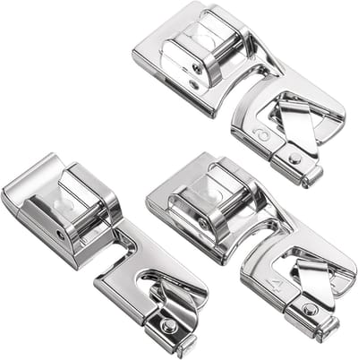 Multifunctionele Rolzoom Voet Set voor Naaiapparaten - 3 Stuks, Universele Persvoet voor Precisie en Efficiëntie (3mm, 4mm, 6mm)