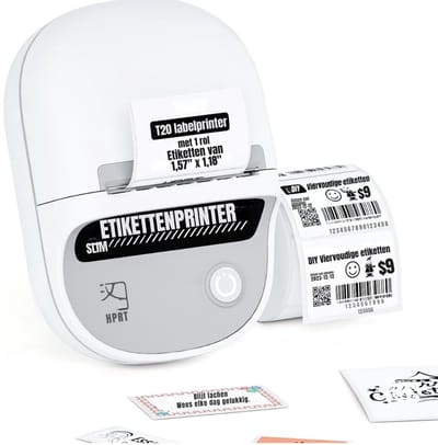 DYNA® Labelmaker - Laberprinter - Draagbare Laberprinter - Wit - 13cm x 10cm x 7cm