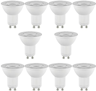 GU10 LED Spot (MR16) - 5.7W - Daglicht 6500K - Dimbaar - 10 Pack