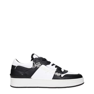 Jimmy Choo Zwarte Leren Sneakers