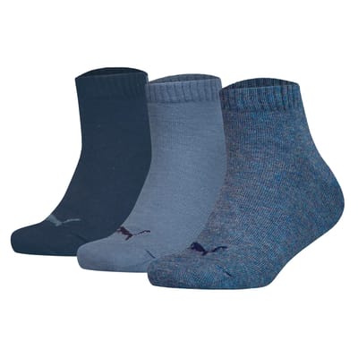 PUMA kids 3P quartersokken blauw II