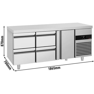 GGM Gastro Kühltisch PREMIUM - 1865x700mm - mit 1 Tür - 4 Schubladen