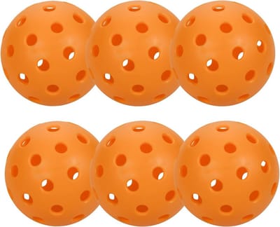 Floorball en Unihockey Bal Set - 6-delige Pickleball Set met wedstrijdbal en trainingsbal