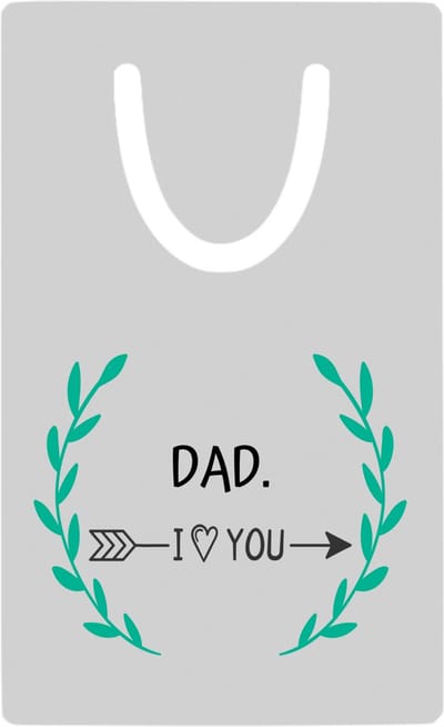 Hacebo® - dad I love you metalen boekenlegger - Papa - de liefste vader - vader cadeautjes - vaderdag - verjaardag - geschenk - kado Bladwijzer boekenleggers - 7.6 cm x 5cm