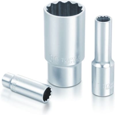 Twaalfkantige moer 1/2 TOPTUL 22 mm 12-kant lang