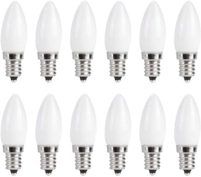 Dailygoods - Led Lamp - Decoratieve Kandelaar - Warm Wit - E12 Mini Lamp - Huis en Hotel Verlichting - 10 Stuks