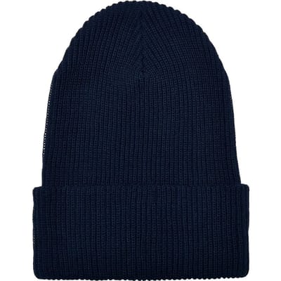 Flexfit Geribde gebreide muts van gerecycled garen (Marine)