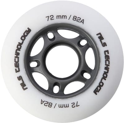 Nils Extreme - PU Skating Wielen - 82A - 72x24 mm - Wit Mat