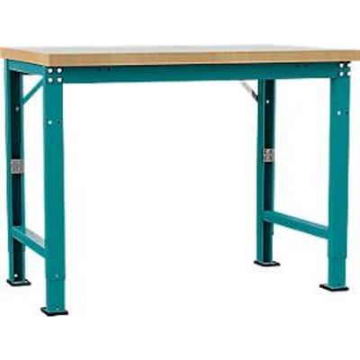 Manuflex werkbank Profi speciaal, tafelblad kunststof, 1250 x 700 mm, waterblauw