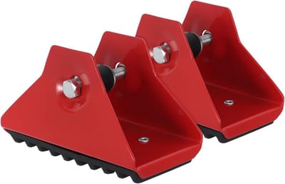 Antislip Laddervoetjes - Rubberen Ladderonderdelen - Veilig Werken - Universeel Ontwerp - 12.5 x 7.7 x 6.6 cm - Rood