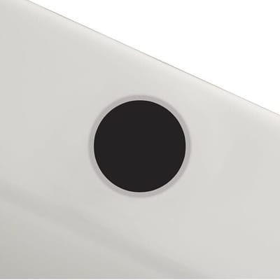 Duravit surcharge position for tub rim drilling for fitting (not possible for whirlpool tub)