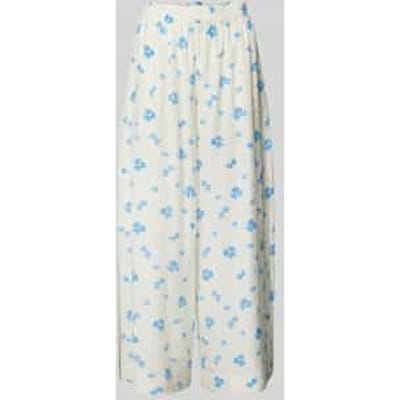 Wide leg stoffen broek met bloemenprint, model 'Rojan'