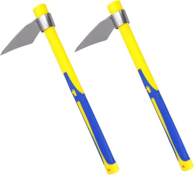 Tuinschop en Tuinhark Set van 2 - Roestvrijstalen Handgereedschap met Fiber Handvat voor Tuinonderhoud en Plantenverzorging 40 x 10 x 17 cm