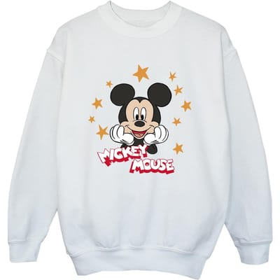 Disney Jongens Mickey Mouse Sterren Sweatshirt (Wit)
