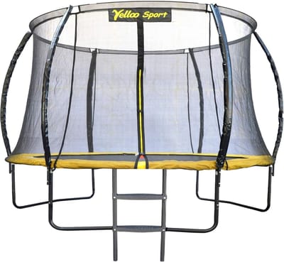 Trampoline Tuin - Springkussen Buiten - Buiten Spelen - GS TÜV CE Gecertificeerd - Diameter 310 cm - Geel