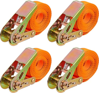 Spanbanden met ratel - set van 4 - 4 meter - 500 kg