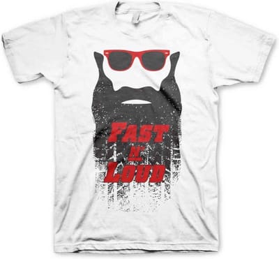 Fast N' Loud Heren Tshirt -S- Kaufman Beard Wit