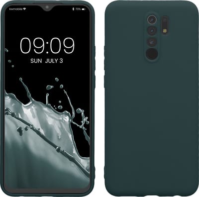 kwmobile telefoonhoesje geschikt voor Xiaomi Redmi 9 - Hoesje voor smartphone - Precisie camera uitsnede - In leisteen