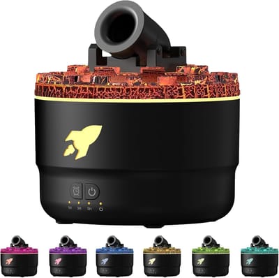 SnelShoppen - Cannon Blast Aroma Luchtbevochtiger - Aromatherapie Luchtbevochtiger met 2 Nevelmodi en Timer - Ideaal voor Thuis en Op Kantoor - Zwart