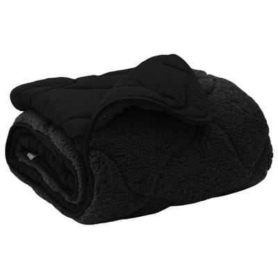 vidaXL - Zomer - Deken - 200 - x - 200 - cm - Zomer - Zwart - Ademend