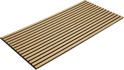 Geluidsisolatie Set van 1 akoestische panelen met houtlook 60 x 120 x 2,1 cm eikenhout