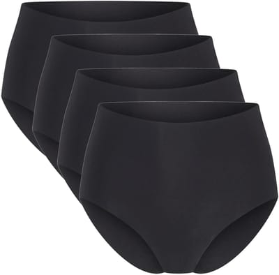 Beeren dames maxi slips Invisible - 4-pack Nel - maat L/XL - zwart