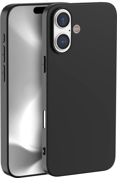 Hoesje voor iphone 16 Plus backcover Shockproof siliconen Swart