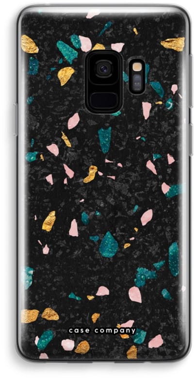 Case Company® - Hoesje geschikt voor Samsung Galaxy S9 hoesje - Terrazzo N°10 - Soft Cover Telefoonhoesje - Bescherming aan alle Kanten en Schermrand