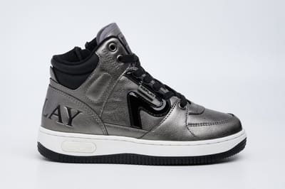 Replay - Epic Jr 18 - Meisjes - Hoge Sneaker - Donkere zilverkleur - Maat 30