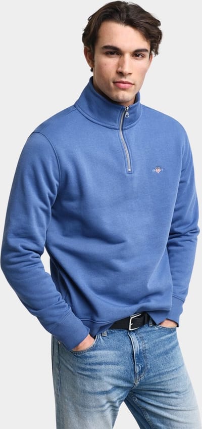 Gant Shield Half Zip Sweater Heren - Maat XL
