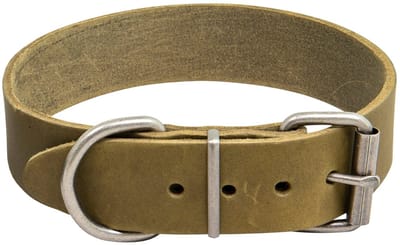 Animal Boulevard Ab30109 - Hals- En Leibanden - Hond - Ab Country Leather Hd Halsband Bruin-35mmx50-58cm - Maat: 35mmx50-58cm - 205342