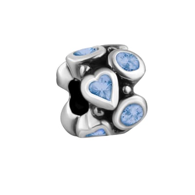 Quiges - 925 - Zilveren - Bedels -Sterling zilver - Beads - Zirkonia Grijs Kraal Charm - Geschikt – voor - alle bekende merken - Armband Z607