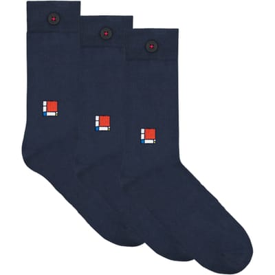 A-DAM  3-pack Casual Socks Moos Navy Blazer Size: 36-40 | Underwear Outlet | Unisex | Blauw
