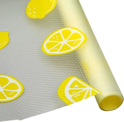 EVA Antislip Lade- en Plank Mat – Antislipmat voor Kasten en Lades, Waterdichte Plankhoes - citroen - 300 x 45 cm