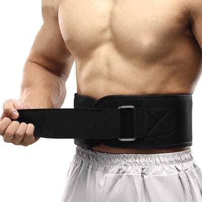 Verstelbare Automatische Lock Gewichthefband Voor Squats Deadlift Sportschool Fitness Workout Ondersteuning S zwart