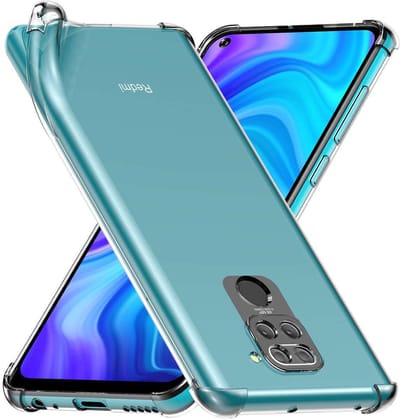 ebestStar - Hoes geschikt voor Xiaomi Redmi Note 9, Silicone Slim Cover Case, Versterkte Hoeken en Randen hoesje, Transparant