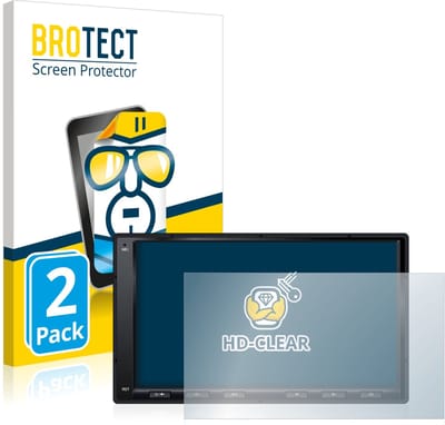 BROTECT - Screenprotector voor Atoto A6 PF 7 Zoll - Folie Beschermfolie transparant 2 Stuks