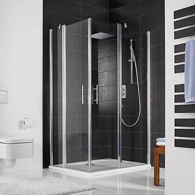HSK Favorit Nova corner entry 4-piece 90 x 90 x 195 cm 126018-01-50