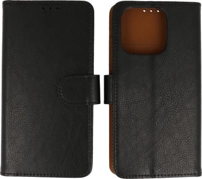 Hoesje Geschikt voor iPhone 16 Pro - Fashion Telefoonhoesje Backcover - Siliconen Hoesje - Zwart