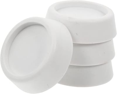 Wasmachine Matten - Vloerbeschermers Stabilisatoren - Apparaten Stabiliseren - Vibratie Dempend - 6.5x6.5x2 cm - Wit