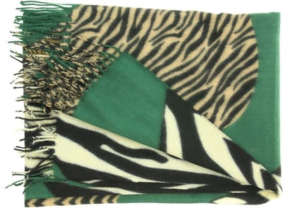 Sjaal viscose wol Zebra Softy - Groen