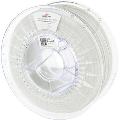 Spectrum Filaments 80722 PA6 Low Warp GF30 Filament PA6-GF Glasvezelversterkt, Hittebestendig, Chemisch bestendig, Mat 1.75 mm 1000 g Naturel 1 stuk(s)