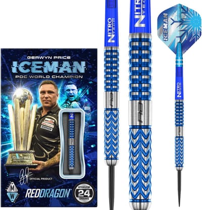 Red Dragon Gerwyn Price Glacier 90% - Dartpijlen