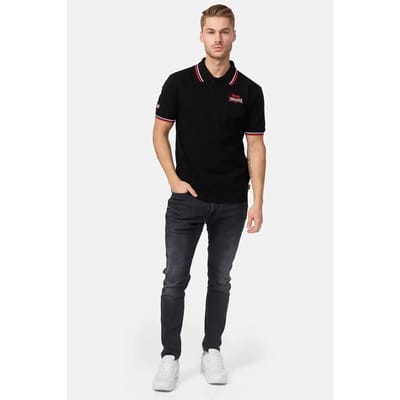 Lonsdale Polo Shirts Lynton Poloshirt schmale Passform Black-S
