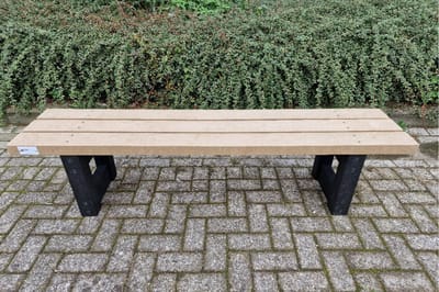 Rockwood® Zitbank Lifelong - Zwaar Kunststof (65kg) - Sand Beige 1.80m Montage op locatie. Extra gemak en vakkundige service
