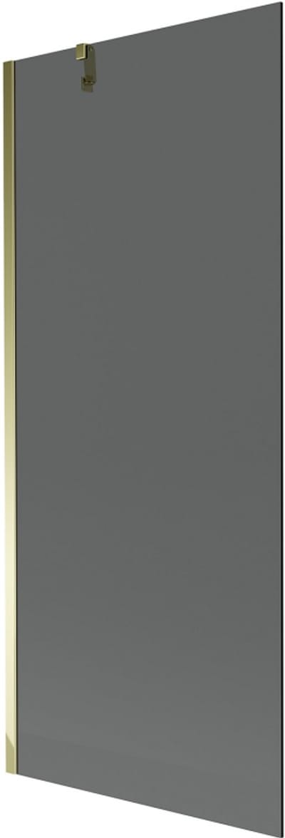 Mexen Next badwand éénvleugelig 80 x 150 , grafiet, goud - 895-080-000-00-40-50